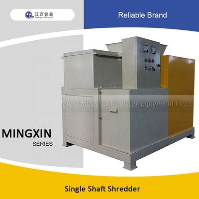 Qualität  Household Scrap tire plastic lump Cutter mini metal waste bottle chipper cardboard Foam single shaft shredders machine usine